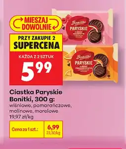 Biedronka Ciastka Paryskie wiśniowe Bonitki oferta