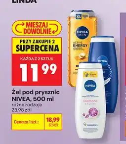 Biedronka Żel pod prysznic Nivea Men Active Energy oferta