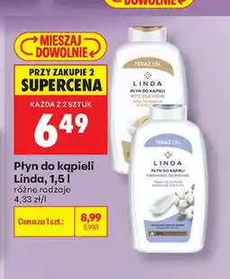 Biedronka Płyn do kąpieli Linda Kremowa Bawełna oferta