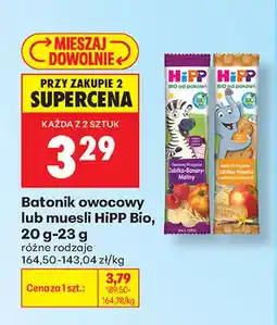 Biedronka Batonik owocowy HiPP Bio oferta