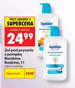 Biedronka Żel pod prysznic z pompką Bambino Rodzina Mirabelka oferta