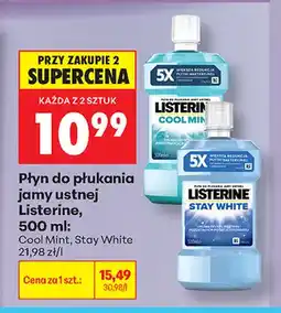 Biedronka Płyn do płukania jamy ustnej Listerine Cool Mint oferta
