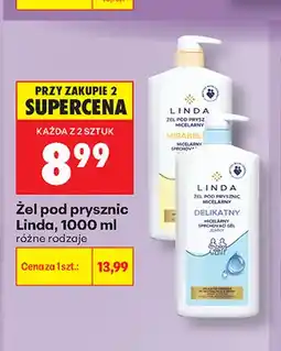 Biedronka Żel pod prysznic Linda micelarny Delikatny oferta