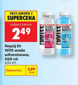 Biedronka Napój Dr Witt woda witaminowa Vitamin+ oferta