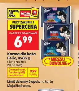 Biedronka Karma dla kota Felix 4-pak oferta