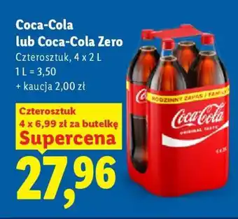 Lidl Coca-Cola lub Coca-Cola Zero oferta