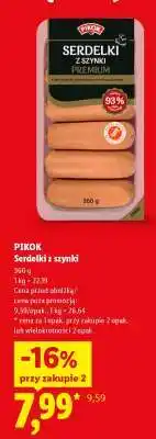 Lidl PIKOK Serdelki z szynki oferta