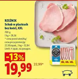 Lidl Rzeźnik Schab w plastrach, bez kości, XXL oferta