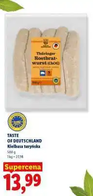 Lidl TASTE OF DEUTSCHLAND Kiełbasa turyńska oferta