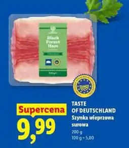 Lidl Taste of Deutschland Szynka wieprzowa surowa oferta