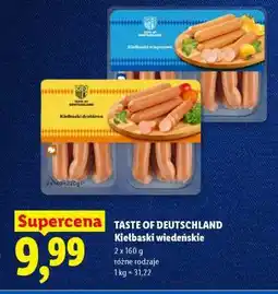 Lidl Taste of Deutschland Kiełbaski wiedeńskie oferta