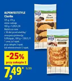 Lidl ALPENFESTSTYLE Ciastka oferta