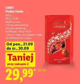 Lidl LINDT Praliny Lindor oferta