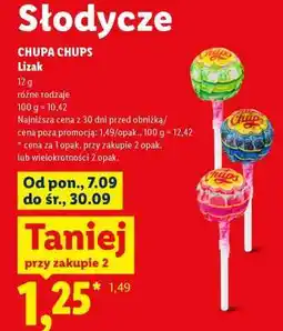 Lidl CHUPA CHUPS Lizak oferta