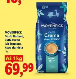Lidl MÖVENPICK Gusto Italiano, Caffè Crema lub Espresso, kawa ziarnista oferta