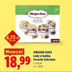Lidl HÄAGEN-DAZS Lody w kubku Favorite Selection oferta
