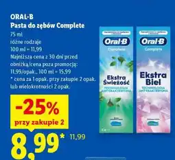 Lidl ORAL-B Pasta do zębów Complete oferta