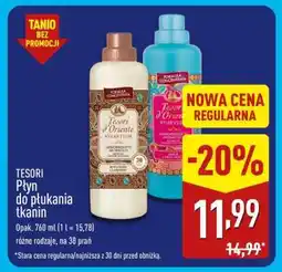 ALDI TESORI Płyn do płukania tkanin oferta