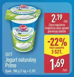 ALDI ZOTT Jogurt naturalny Primo oferta