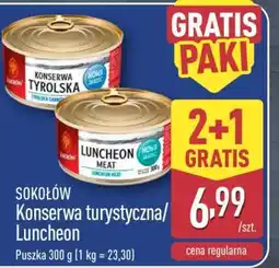 ALDI sokołów Konserwa turystyczna/ Luncheon oferta