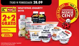 Biedronka Wszystkie jogurty Skyr Piątnica, Fruvita oferta