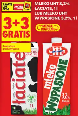 Biedronka Mleko UHT 3,2% Łaciate, 1 l lub Mleko UHT Wypasione 3,2% oferta