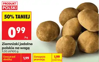 Biedronka Ziemniaki jadalne polskie na wagę oferta