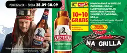 Biedronka Piwo Harnaś Jasne Pełne lub Piwo Kasztelan Niepasteryzowane w butelce zwrotnej oferta