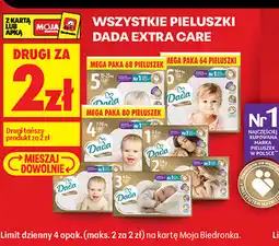 Biedronka Wszystkie pieluszki Dada Extra Care oferta