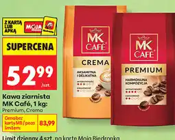 Biedronka Kawa ziarnista MK Café, 1 kg: Premium, Crema oferta