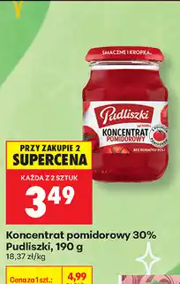 Biedronka Koncentrat pomidorowy 30% Pudliszki oferta