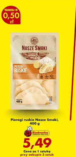 Biedronka Pierogi ruskie Nasze Smaki oferta