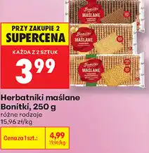 Biedronka Herbatniki maślane Bonitki oferta