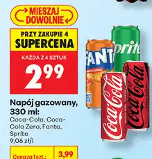 Biedronka Napój gazowany Coca-Cola / Coca-Cola Zero / Fanta / Sprite oferta