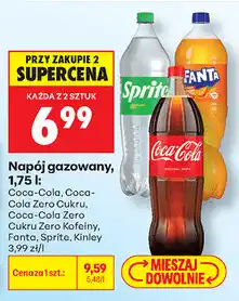 Biedronka Napój gazowany Coca-Cola / Coca-Cola Zero / Fanta / Sprite / Kinley oferta