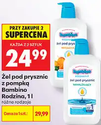 Biedronka Żel pod prysznic z pompką Bambino Rodzina oferta