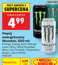 Biedronka Napój energetyczny Monster oferta