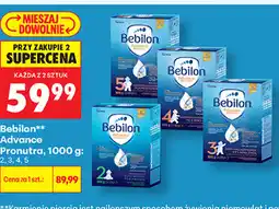 Biedronka Mleko modyfikowane Bebilon Advance Pronutra oferta