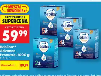 Biedronka Mleko modyfikowane Bebilon Advance Pronutra oferta