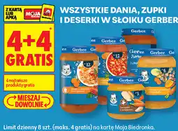 Biedronka Dania, zupki i deserki w słoiku Gerber oferta