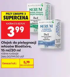 Biedronka Olejek do pielęgnacji włosów Bioélixire oferta