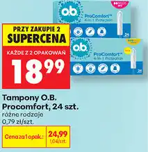 Biedronka Tampony o.b. Procomfort, 24 szt oferta