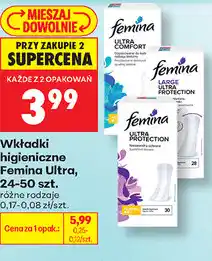Biedronka Wkładki higieniczne Femina Ultra, 24-50 szt oferta