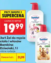 Biedronka 3w1 Żel do mycia ciała i włosów Bambino Dzieciaki oferta