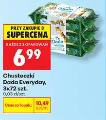 Biedronka Chusteczki Dada Everyday, 3x72 szt oferta