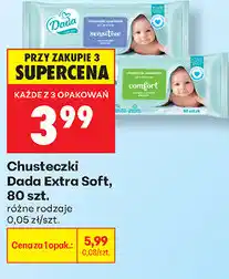 Biedronka Chusteczki Dada Extra Soft, 80 szt oferta