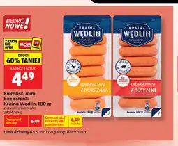 Biedronka Kiełbasa mini bez osłonki. Kraina Wędlin oferta