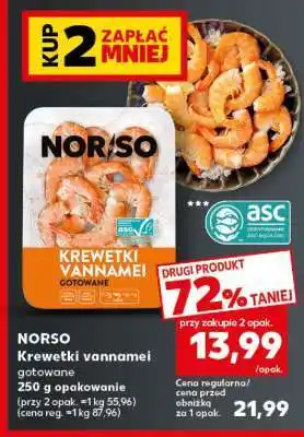 Kaufland NORSO Krewetki vannamei gotowane oferta