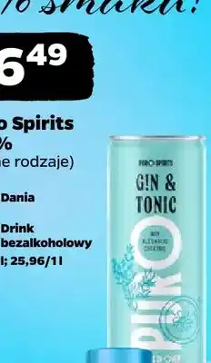 Netto Drink bezalkoholowy Puro Spirits 0,0% oferta