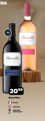 Netto Wino czerwone Beauvillon półwytrawne oferta